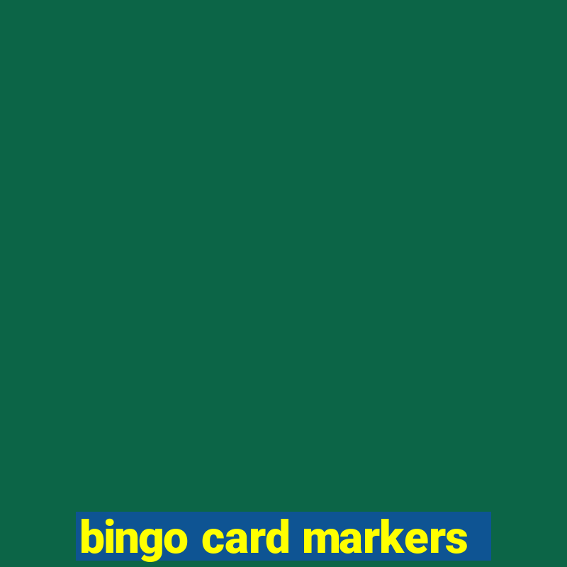 bingo card markers