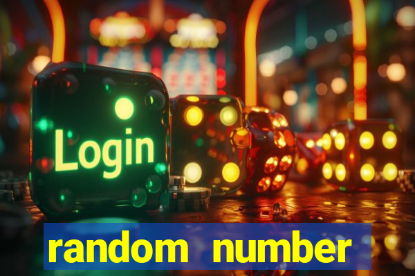 random number generator bingo