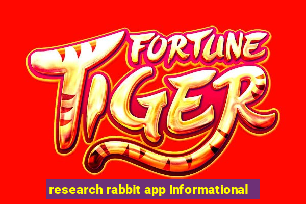 research rabbit app Informational