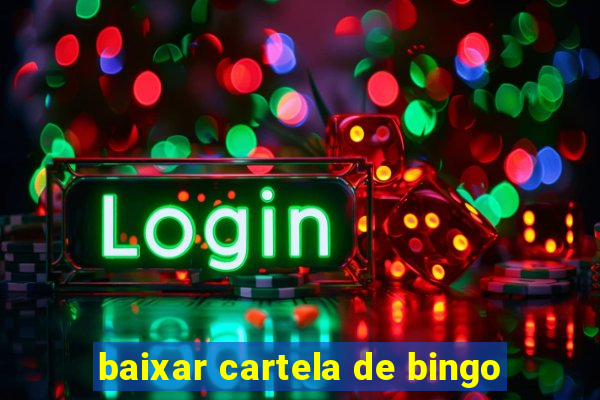 baixar cartela de bingo