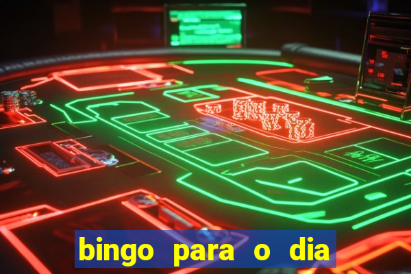 bingo para o dia da mulher