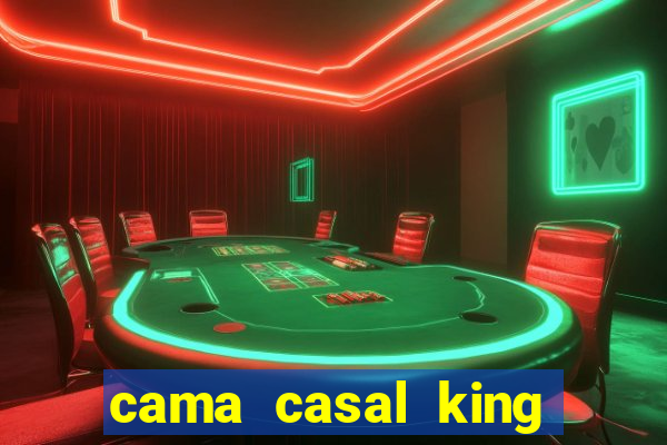 cama casal king casas bahia