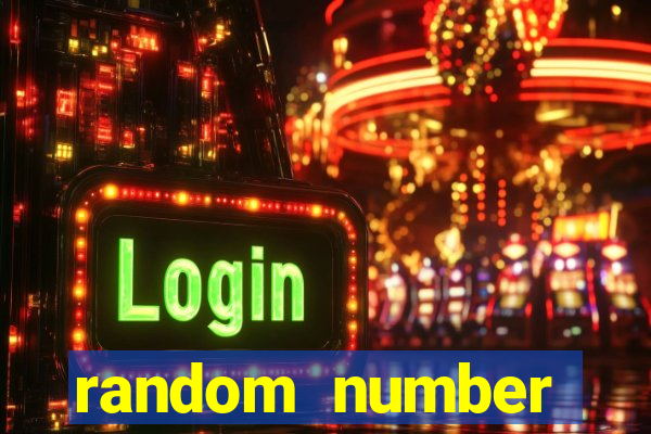 random number generator slot machine