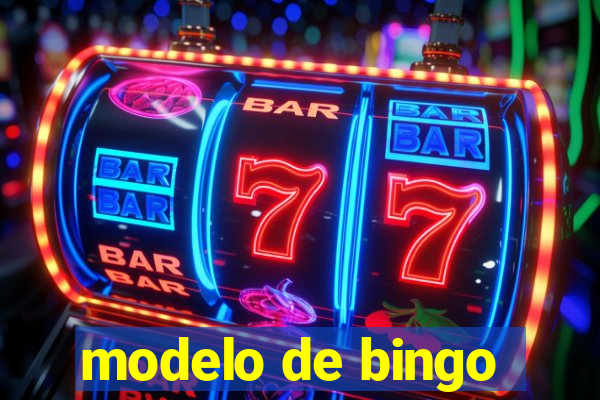 modelo de bingo