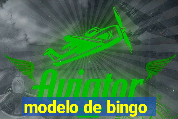 modelo de bingo