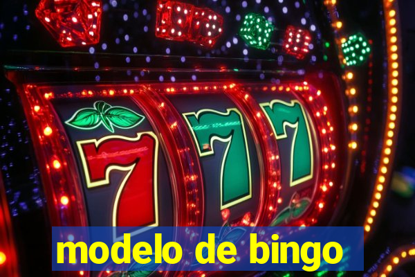 modelo de bingo