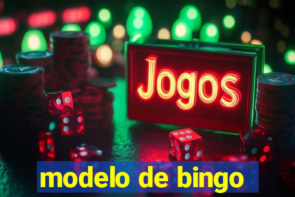 modelo de bingo