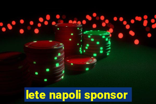 lete napoli sponsor