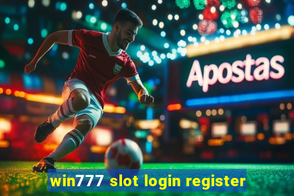 win777 slot login register