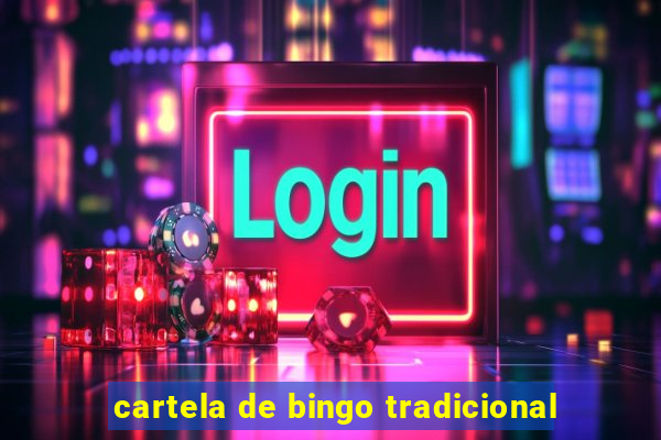 cartela de bingo tradicional