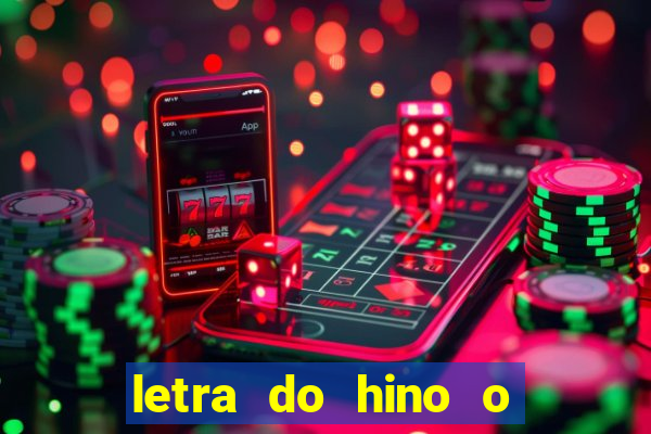 letra do hino o vento balançou