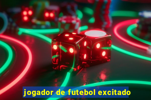 jogador de futebol excitado