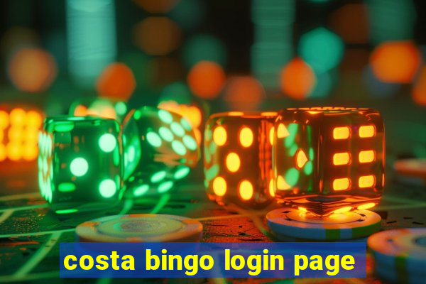 costa bingo login page