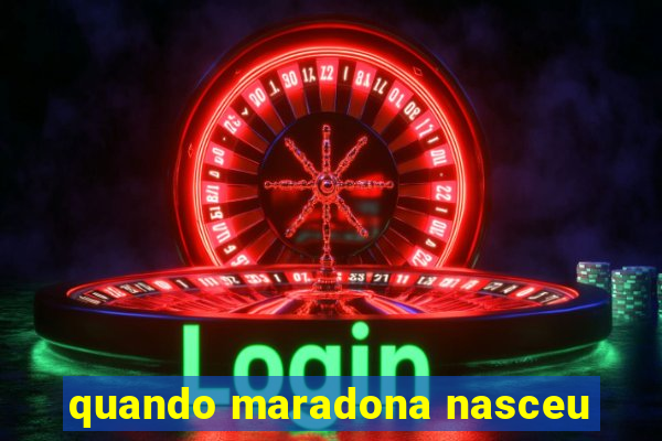 quando maradona nasceu