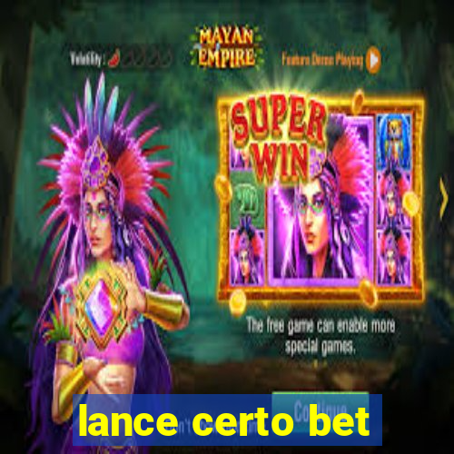 lance certo bet