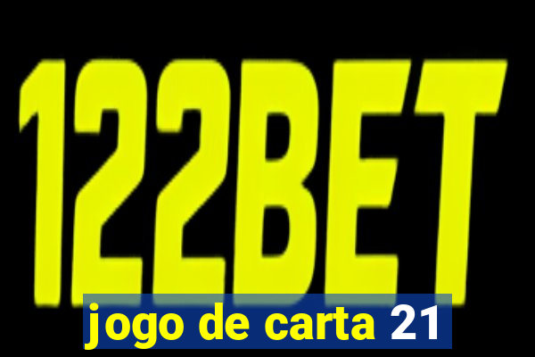 jogo de carta 21