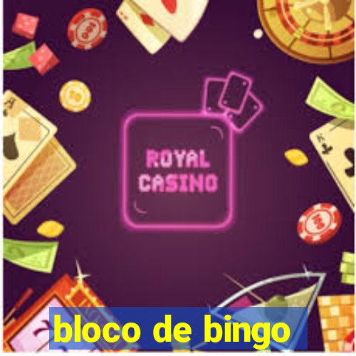 bloco de bingo