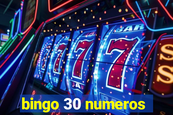 bingo 30 numeros