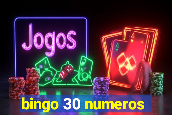 bingo 30 numeros