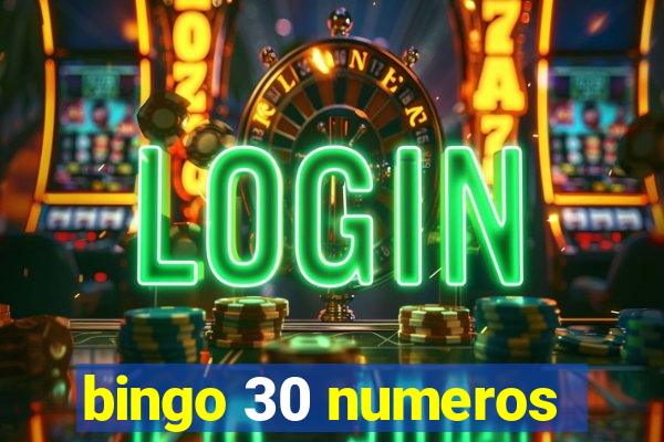 bingo 30 numeros