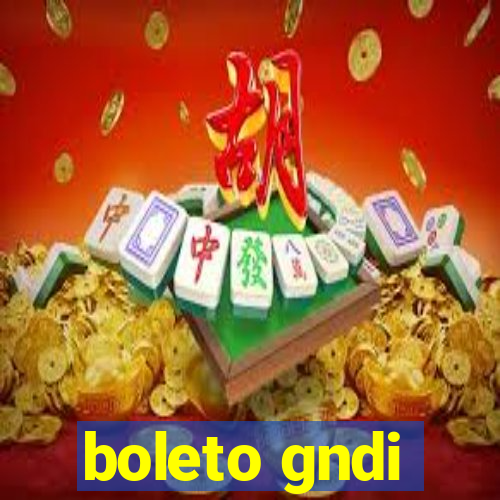 boleto gndi