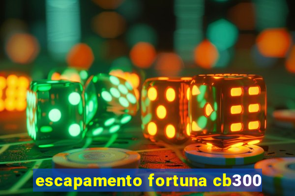 escapamento fortuna cb300