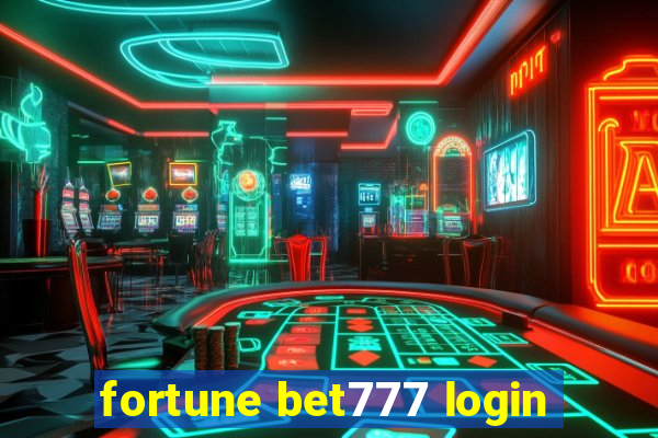 fortune bet777 login