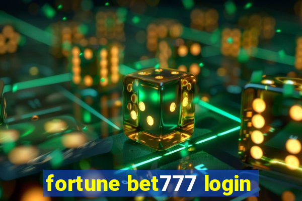 fortune bet777 login