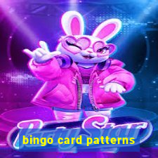 bingo card patterns