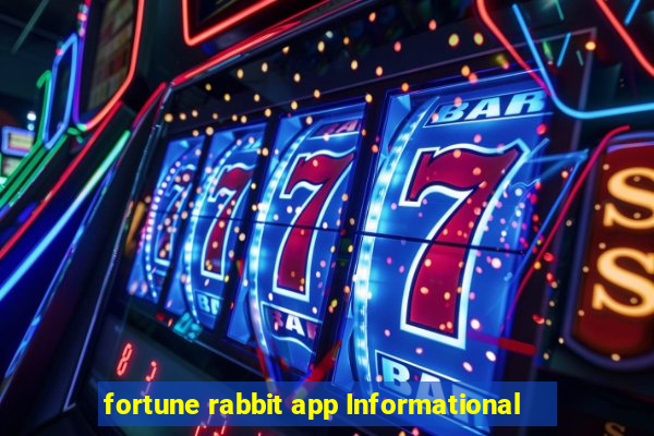 fortune rabbit app Informational