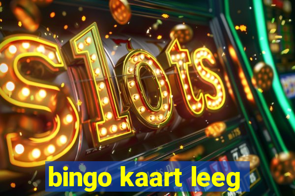 bingo kaart leeg