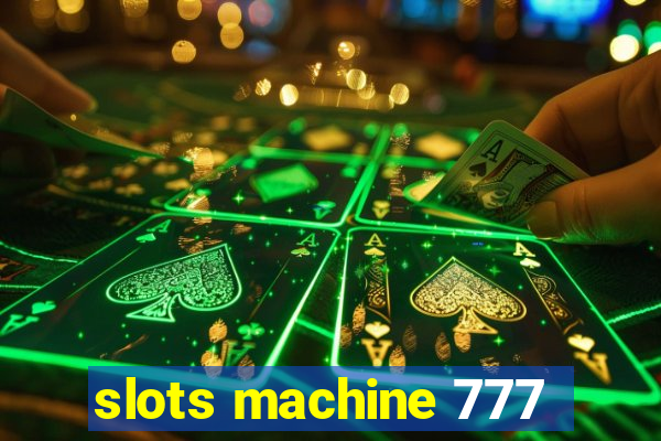 slots machine 777