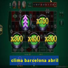 clima barcelona abril