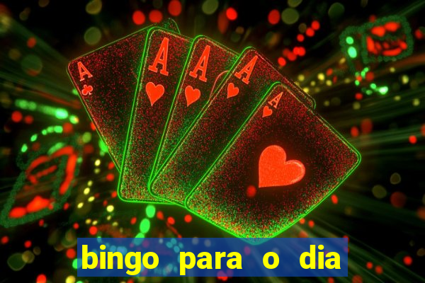 bingo para o dia do estudante