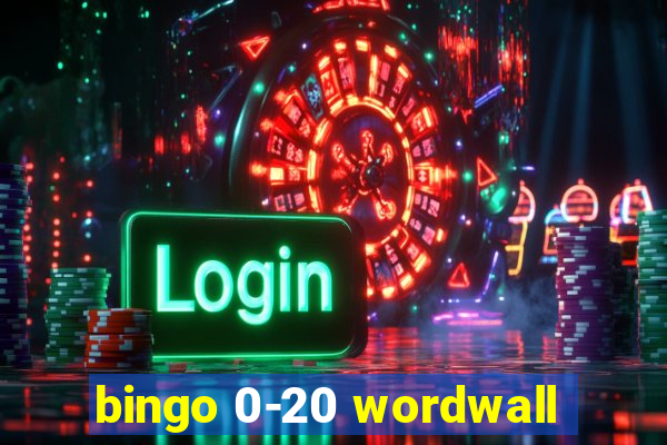 bingo 0-20 wordwall