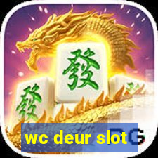 wc deur slot