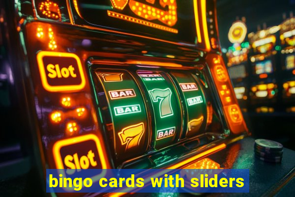 bingo cards with sliders