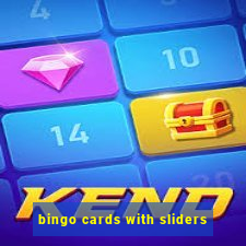 bingo cards with sliders