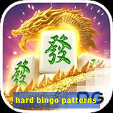 hard bingo patterns