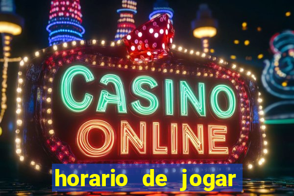 horario de jogar fortune tiger