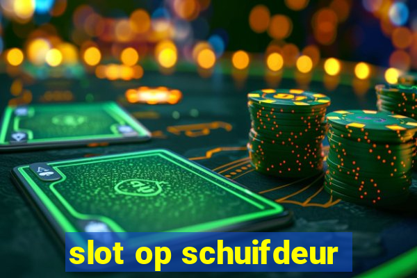 slot op schuifdeur