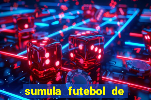 sumula futebol de campo word