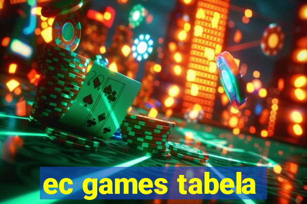 ec games tabela