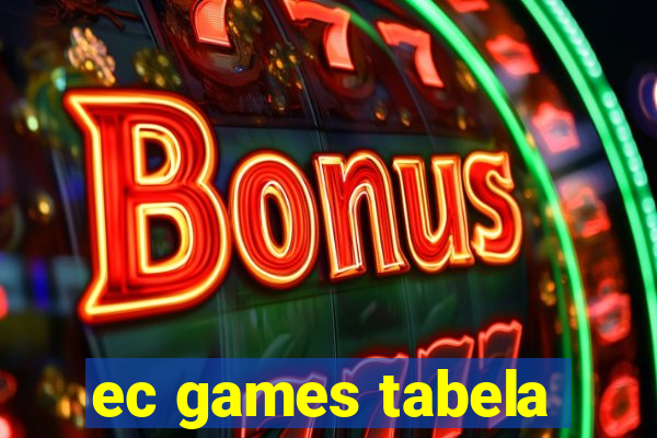 ec games tabela