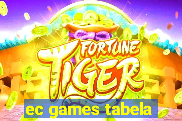 ec games tabela