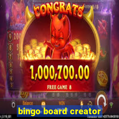 bingo board creator