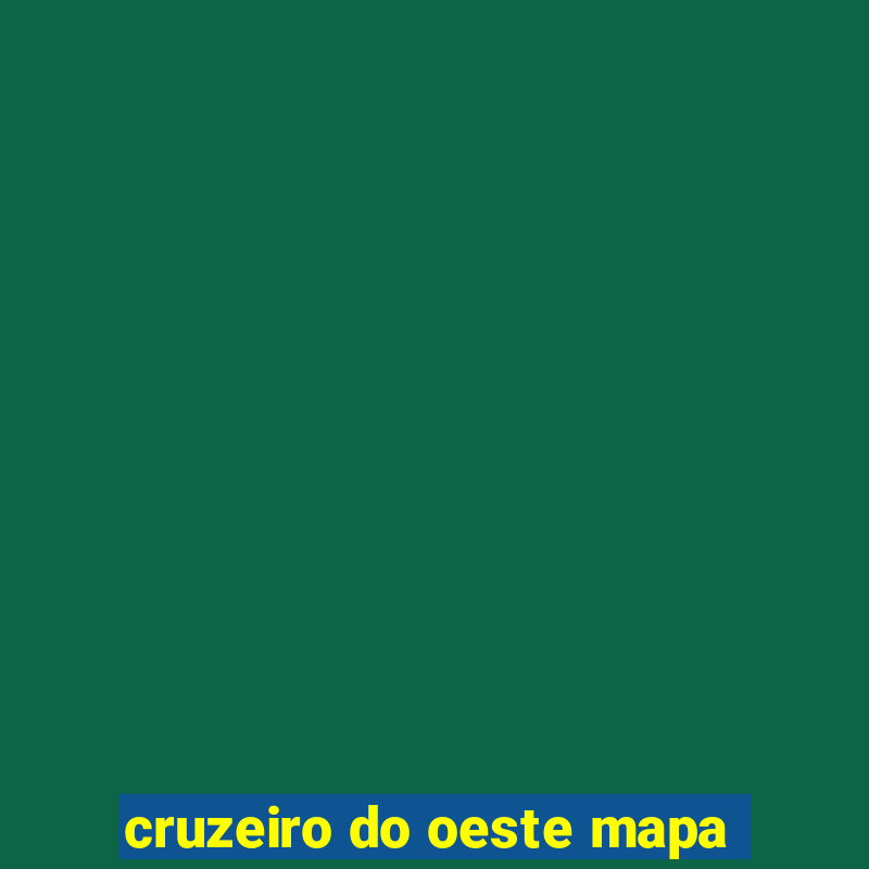 cruzeiro do oeste mapa