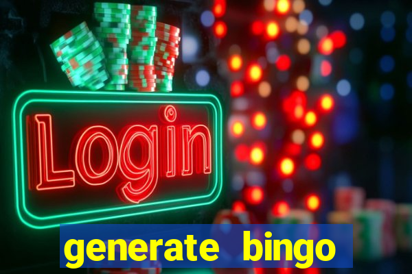 generate bingo cards with pictures