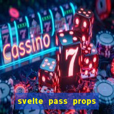 svelte pass props to slot