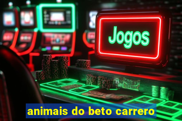 animais do beto carrero